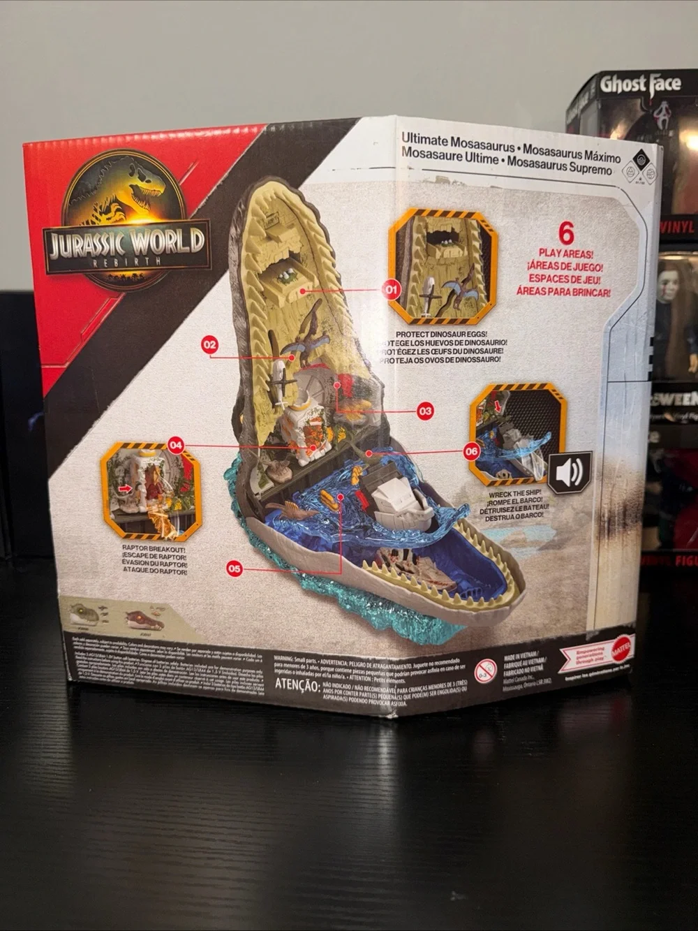 Ultimate Mosasaurus Action Figure Playset - Black/White
